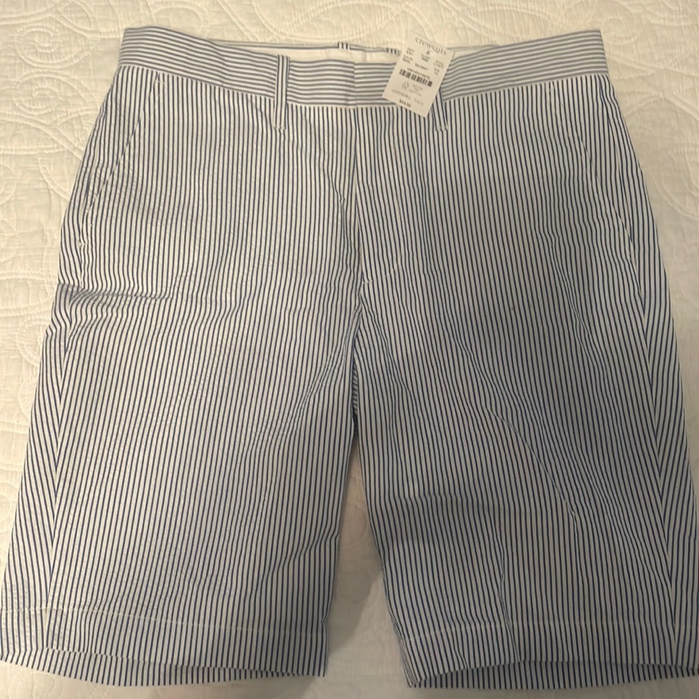 Crewcuts boys size 14 seersucker shorts